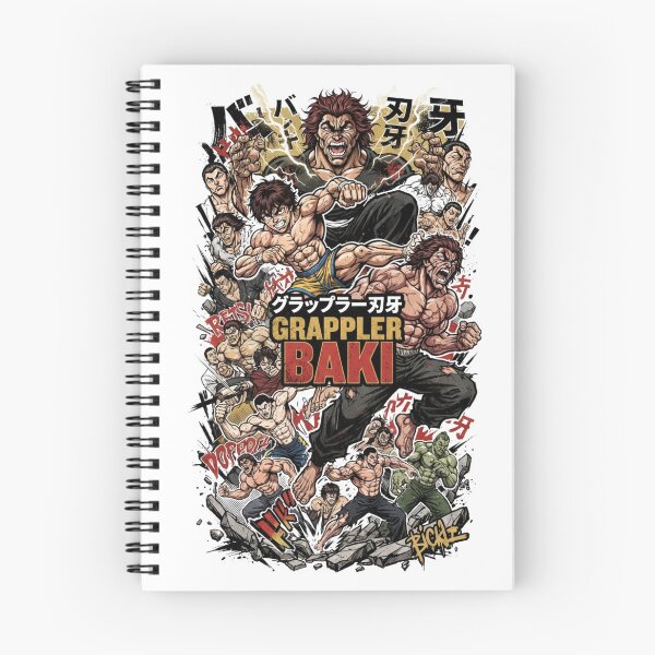 Item preview, Baki Hanma Grappler Anime Characters Collage designed and sold by FreakToons.