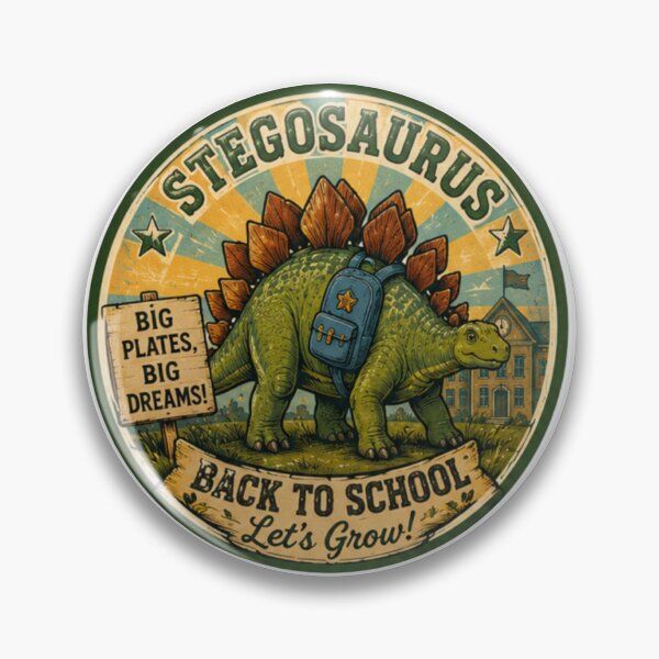 Item preview, ¡El Stegosaurus vuelve al colegio! designed and sold by JonysCreativeDesigns.