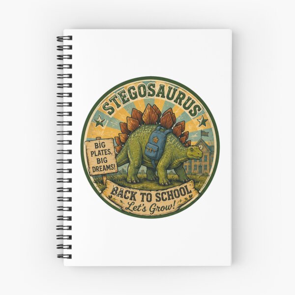 Item preview, ¡El Stegosaurus vuelve al colegio! designed and sold by JonysCreativeDesigns.