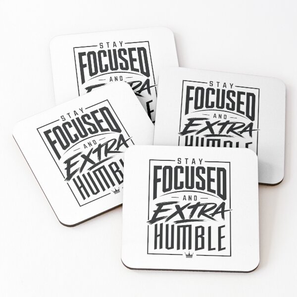 Item preview, Stay Focused and Extra Humble – Sleek Streetwear Quote – High Contrast Monochrome Design designed and sold by bobscraze.