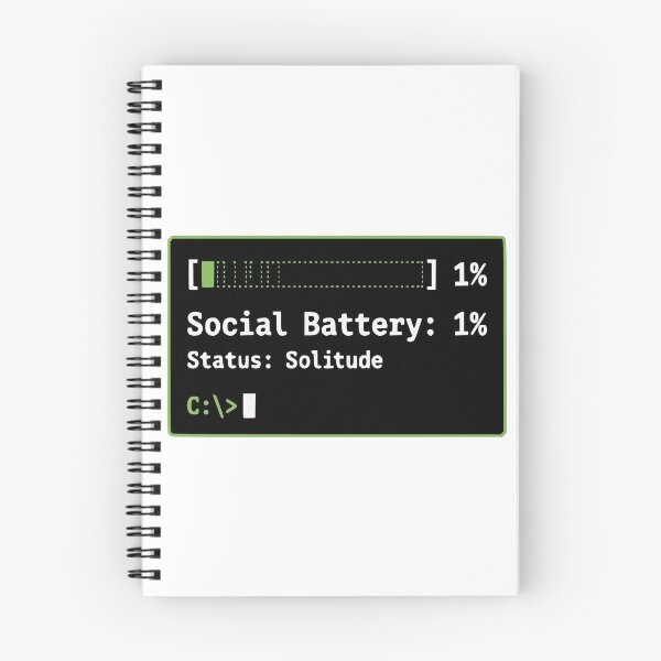 Item preview, Developer Social Battery 1 Percent Introvert Gift designed and sold by Ixnor.