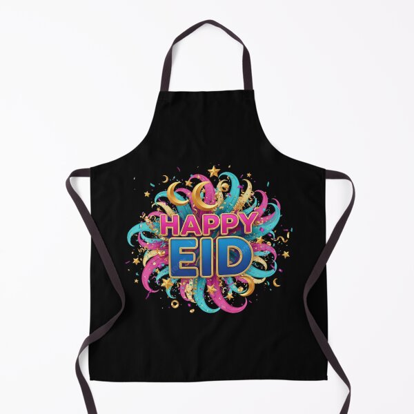 Item preview, Explosive "Happy Eid" 3D Text with Festive Ribbons & Confetti designed and sold by D-Islamic.