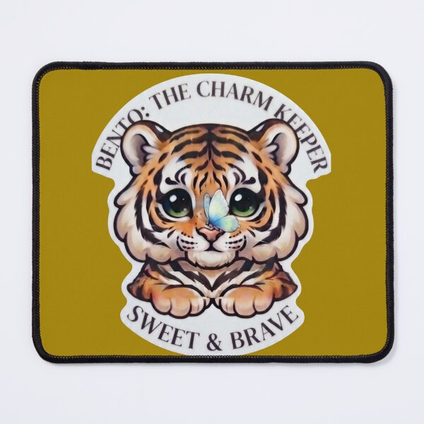 Item preview, Kawaii Tiger Bento with Butterfly Inspirational Design designed and sold by mimiartes.