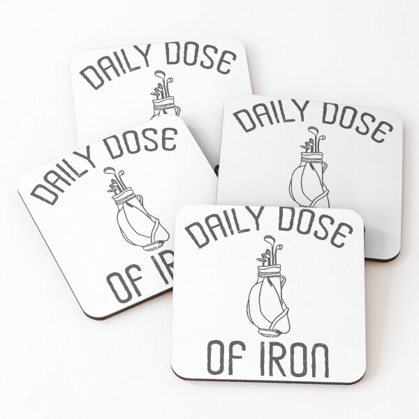 Item preview, DAILY DOSE OF IRON FUNNY GOLF designed and sold by delllsdesigns.