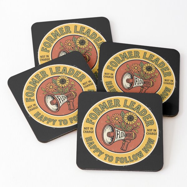 Item preview, Former Leader Happy To Follow Vintage Badge designed and sold by DuckOddity.