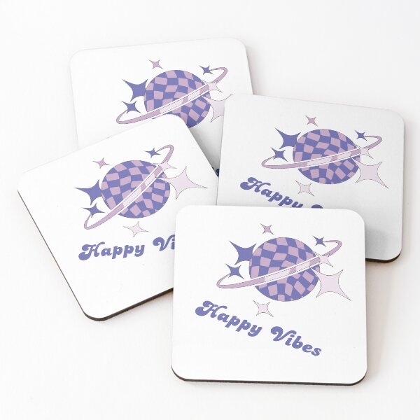 Item preview, Happy Vibes Saturn Planet – Cute Retro Space Aesthetic Cosmic Design designed and sold by CraftEvo.
