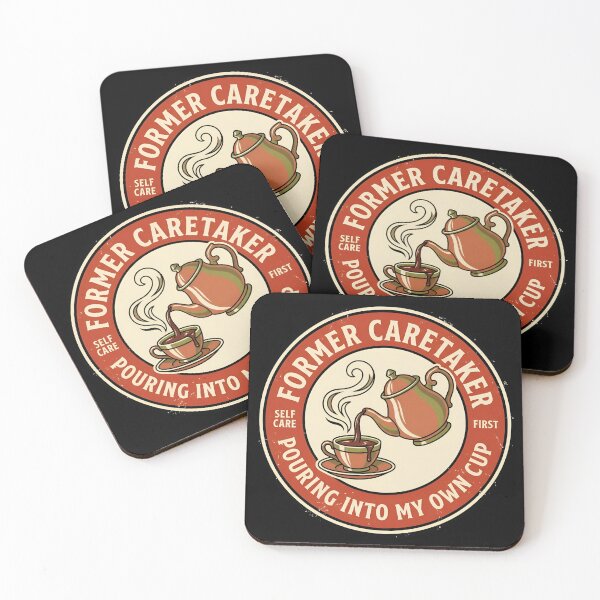 Item preview, Former Caretaker Pouring Into My Own Cup Vintage Badge designed and sold by DuckOddity.