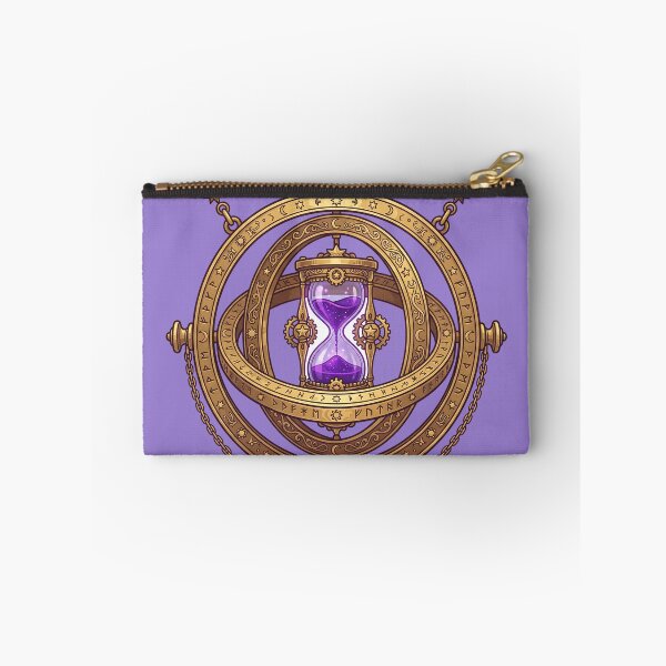 Item preview, Magical Time Turner Hourglass - Celestial Astrolabe Gold Pendant Art designed and sold by KreonaTime.