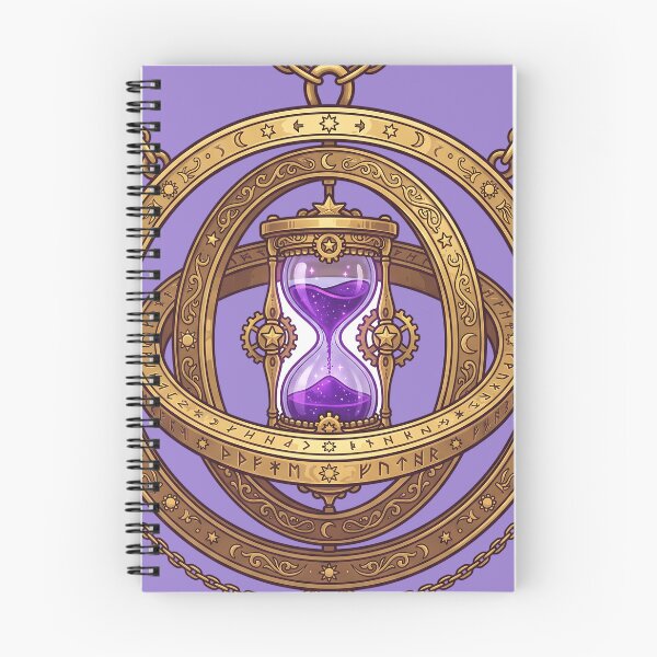 Item preview, Magical Time Turner Hourglass - Celestial Astrolabe Gold Pendant Art designed and sold by KreonaTime.