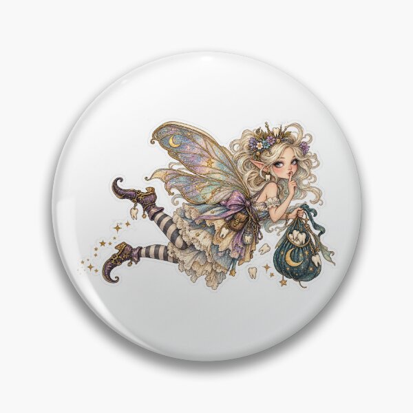 Item preview, The Tooth Fairy’s Secret Stash – Whimsical Celestial Fairy designed and sold by Edenglow Prints & Peculiars.
