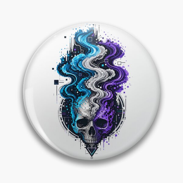 Item preview, Digital Skull & Smoke  designed and sold by pikeprints.
