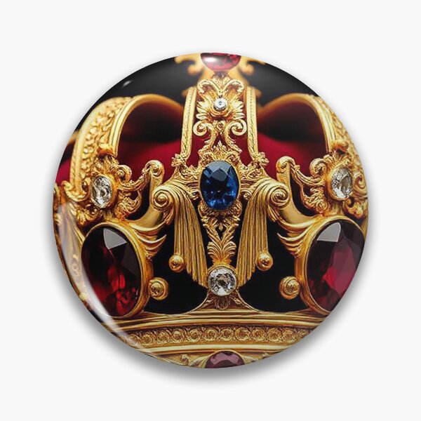 Item preview, Exquisite Gold Royal Crown Design – Central Ruby with Sapphire  designed and sold by MFMart.