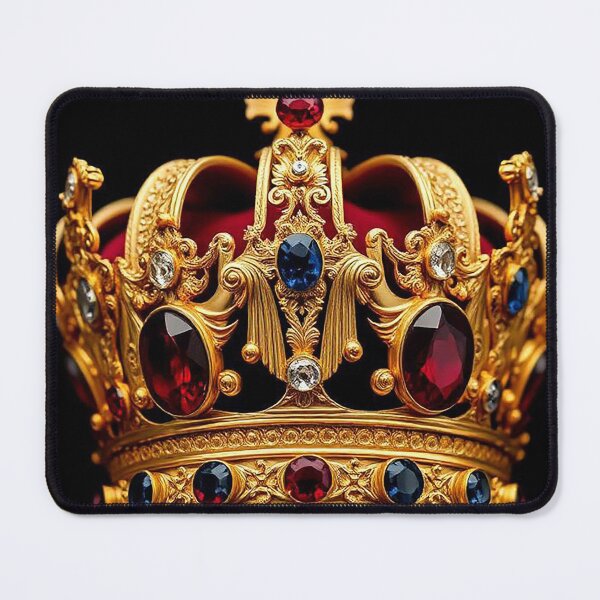 Item preview, Exquisite Gold Royal Crown Design – Central Ruby with Sapphire designed and sold by MFMart.