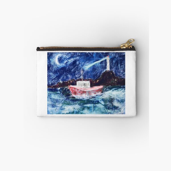 Item preview, Set To The Night Time Sea In Mixed Media designed and sold by Kimberly Sells Studio.