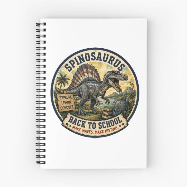 Item preview, ¡El Spinosaurus Vuelve al Colegio! designed and sold by JonysCreativeDesigns.