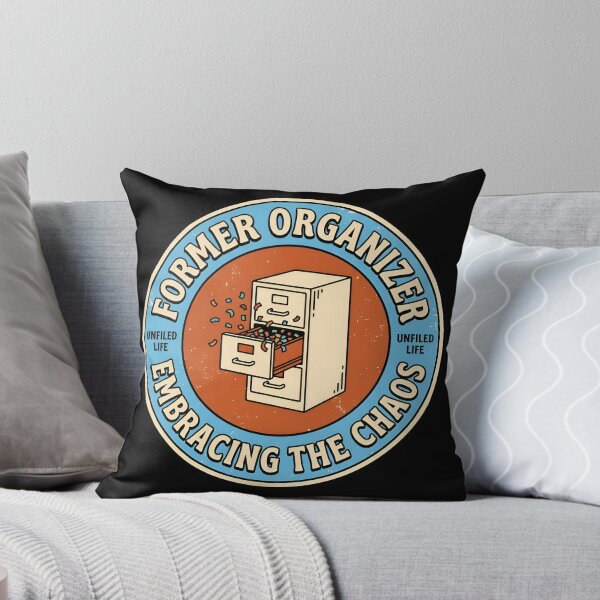 Item preview, Former Organizer Embracing The Chaos Retro Badge designed and sold by DuckOddity.