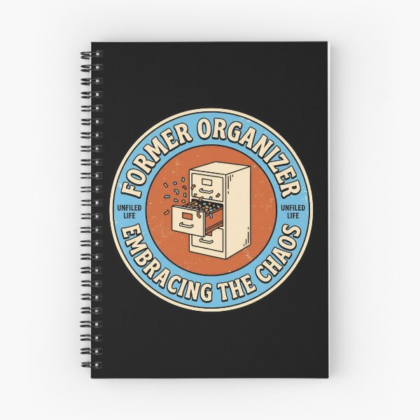 Item preview, Former Organizer Embracing The Chaos Retro Badge designed and sold by DuckOddity.