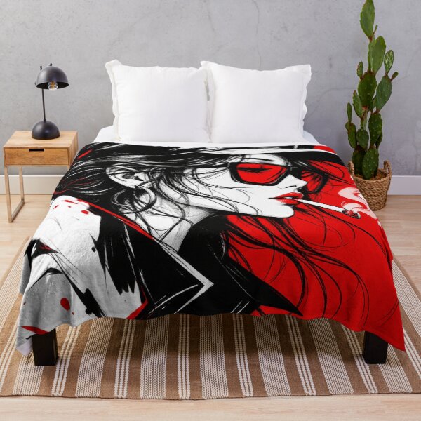 Item preview, Rebel – Red & Black Fashion Girl designed and sold by ravuh.