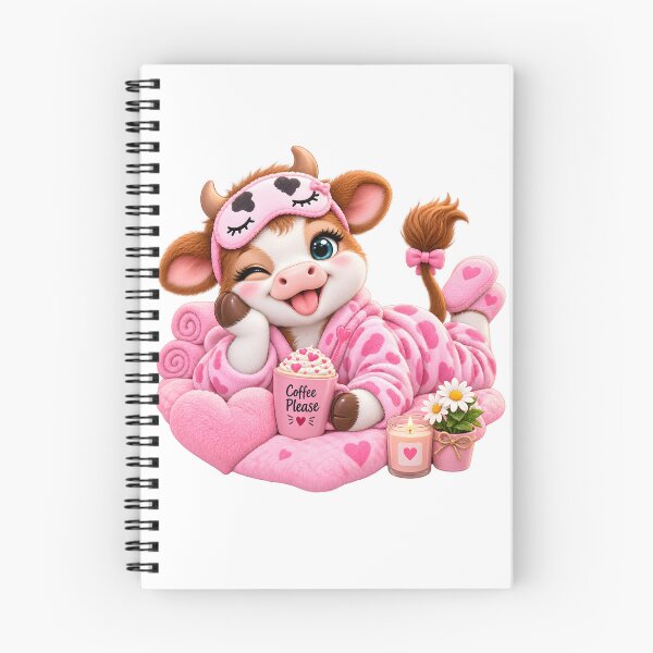 Item preview, Cute Cozy Cow Coffee Spa Day designed and sold by TinyWeird.