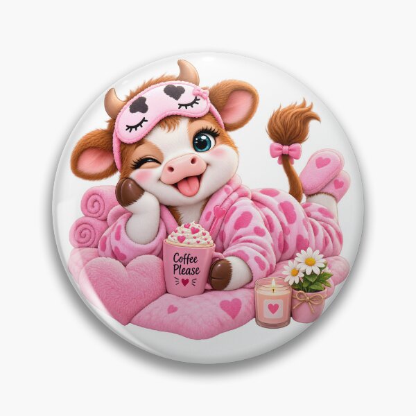 Item preview, Cute Cozy Cow Coffee Spa Day designed and sold by TinyWeird.