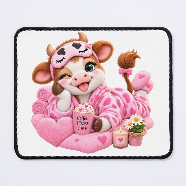 Item preview, Cute Cozy Cow Coffee Spa Day designed and sold by TinyWeird.