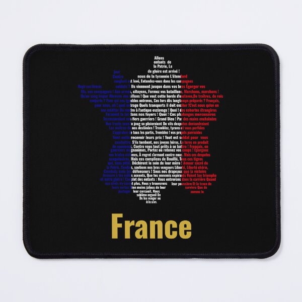 Item preview, France Anthem Flag Map designed and sold by JR78.