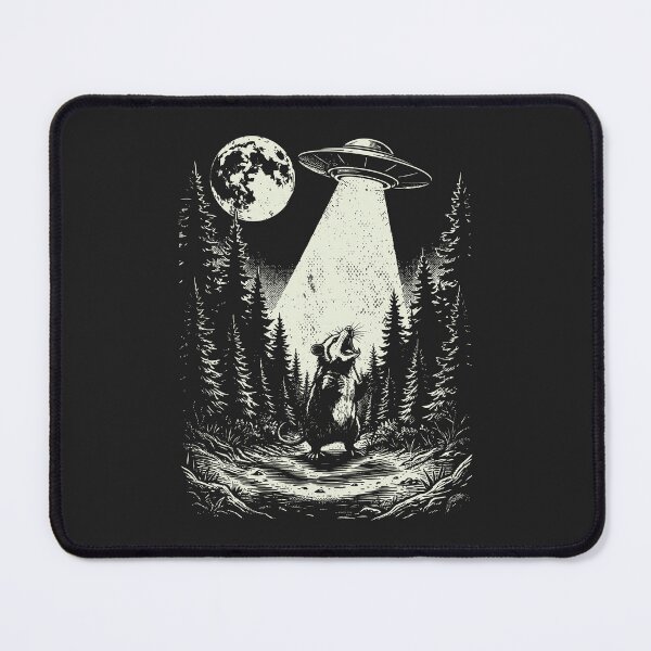 Item preview, Possum UFO Alien Abduction Funny Opossum Vintage designed and sold by Y-Vibes.