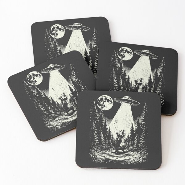 Item preview, Possum UFO Alien Abduction Funny Opossum Vintage designed and sold by Y-Vibes.