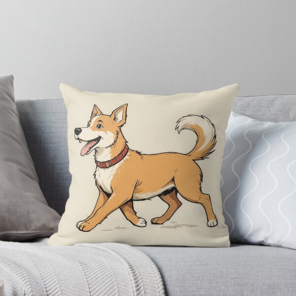 Item preview, Happy Dog Walking – Cheerful Dog Lover Minimalist Line Art designed and sold by PixPixari.