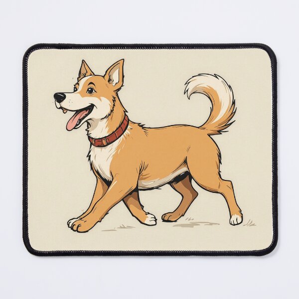 Item preview, Happy Dog Walking – Cheerful Dog Lover Minimalist Line Art designed and sold by PixPixari.