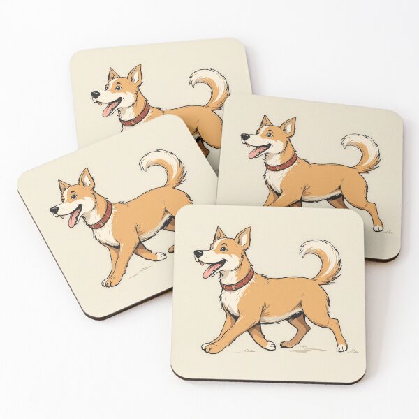 Item preview, Happy Dog Walking – Cheerful Dog Lover Minimalist Line Art designed and sold by PixPixari.