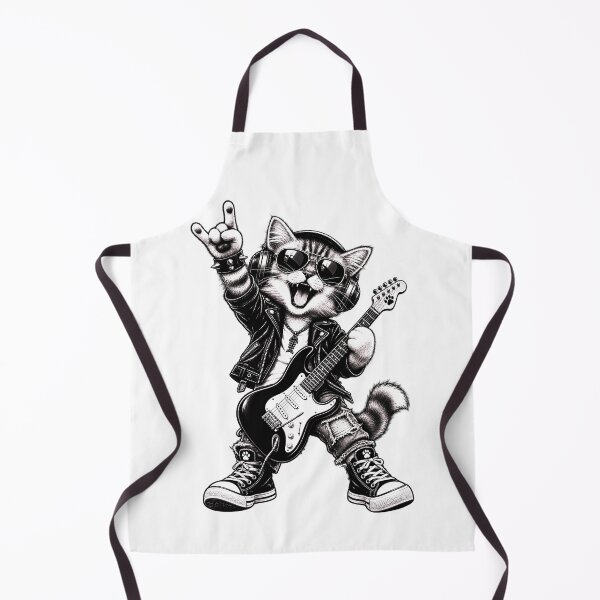 Item preview, Funny Rock Cat – Cool Music Guitar Kitty designed and sold by say_li03.