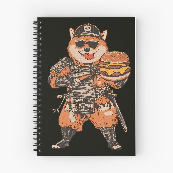 Item preview, Shiba Inu Samurai Cheeseburger designed and sold by Structure-Blue.