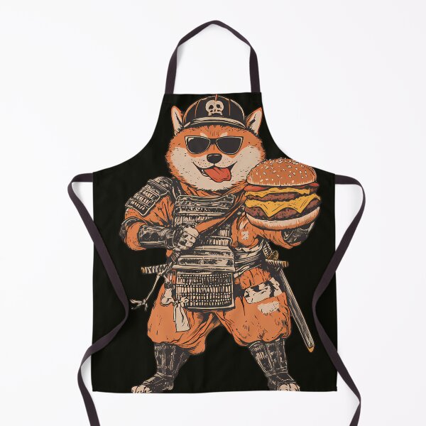 Item preview, Shiba Inu Samurai Cheeseburger designed and sold by Structure-Blue.