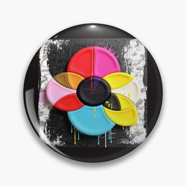Item preview, radiant color wheel C bw colorful geometric abstract design designed and sold by SmashingDeals.