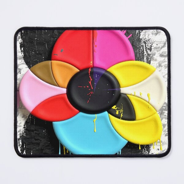 Item preview, radiant color wheel C bw colorful geometric abstract design designed and sold by SmashingDeals.