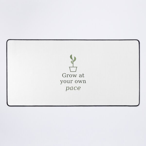 Item preview, Grow at Your Own Pace - Sage Green Plant Illustration Self Growth Design designed and sold by ZACK-1.