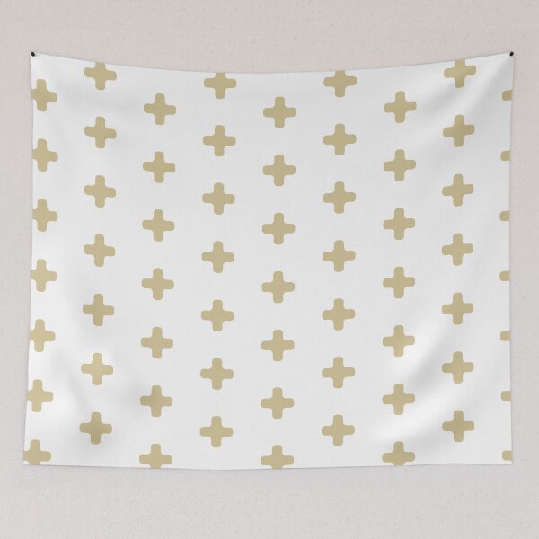 Item preview, soft geo - Geomarks - gold white designed and sold by Stephanie Fiona Design.