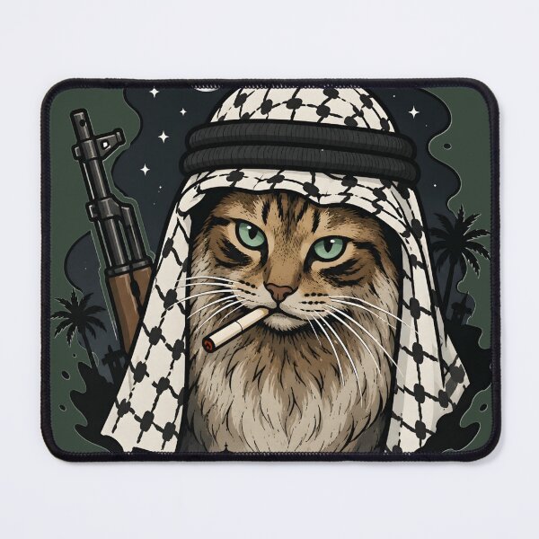Item preview, Desert Warrior Tactical Cat designed and sold by Peac7e.