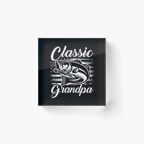 Item preview, Classic Grandpa Bass Fishing Distressed American Flag Fisherman designed and sold by Dmetalx Art Apparel.