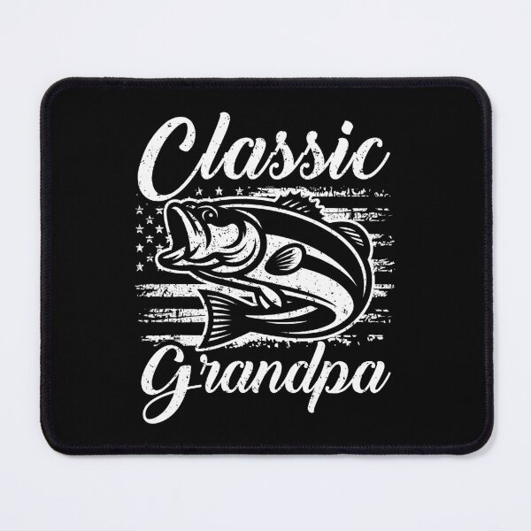 Item preview, Classic Grandpa Bass Fishing Distressed American Flag Fisherman designed and sold by Dmetalx Art Apparel.