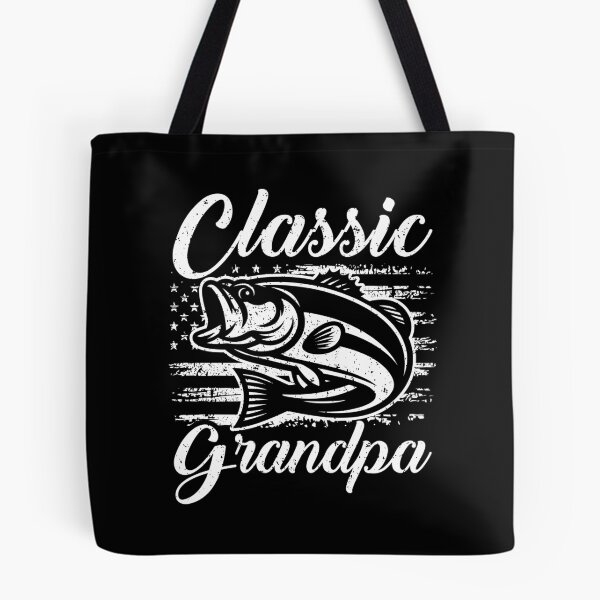 Item preview, Classic Grandpa Bass Fishing Distressed American Flag Fisherman designed and sold by Dmetalx Art Apparel.