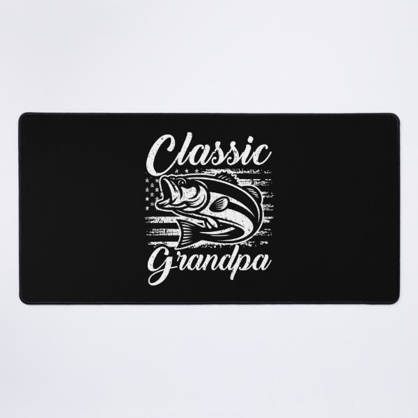 Item preview, Classic Grandpa Bass Fishing Distressed American Flag Fisherman designed and sold by Dmetalx Art Apparel.