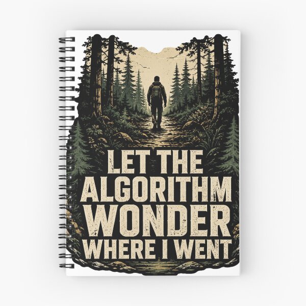Item preview, Let The Algorithm Wonder Where I Went - Digital Detox Hiking designed and sold by Fun-T-Shirts.