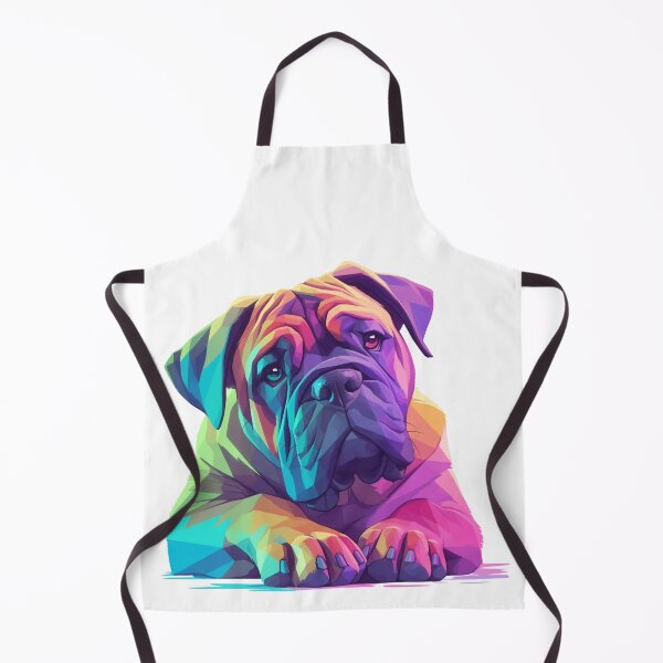 Item preview, Colorful Bullmastiff puppy dog designed and sold by MendaciousMina.