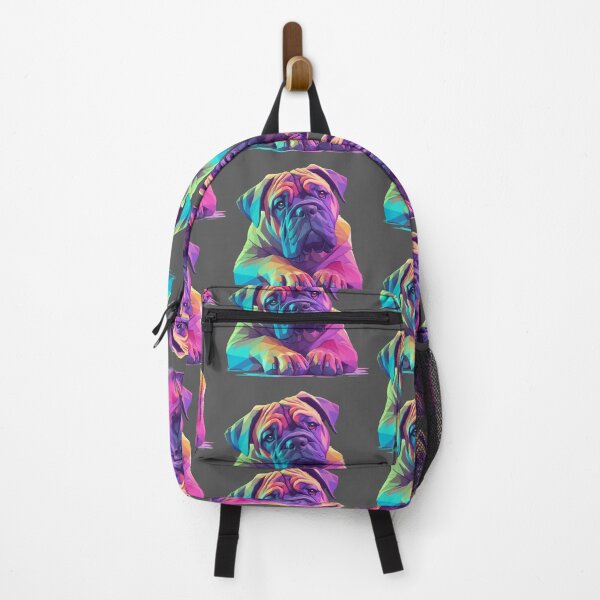 Item preview, Colorful Bullmastiff puppy dog designed and sold by MendaciousMina.