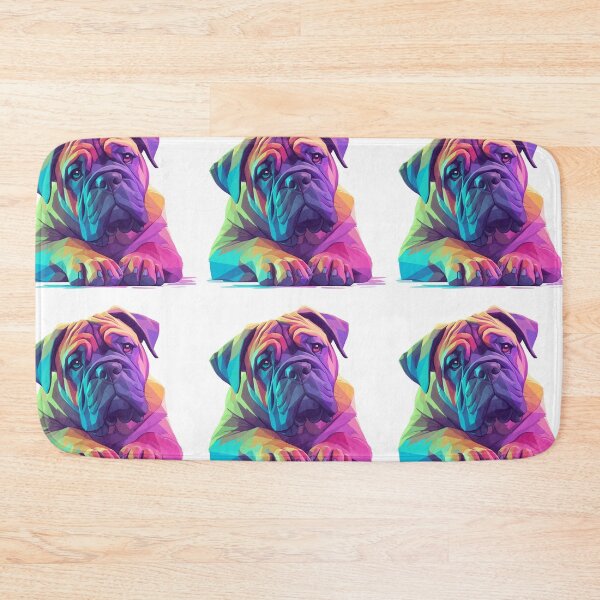 Item preview, Colorful Bullmastiff puppy dog designed and sold by MendaciousMina.