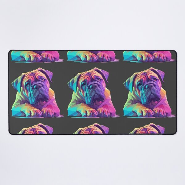 Item preview, Colorful Bullmastiff puppy dog designed and sold by MendaciousMina.
