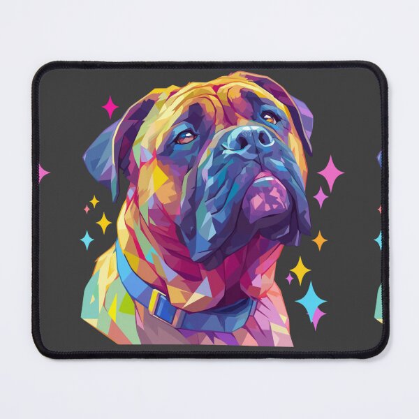 Item preview, Colorful Bullmastiff puppy dog designed and sold by MendaciousMina.