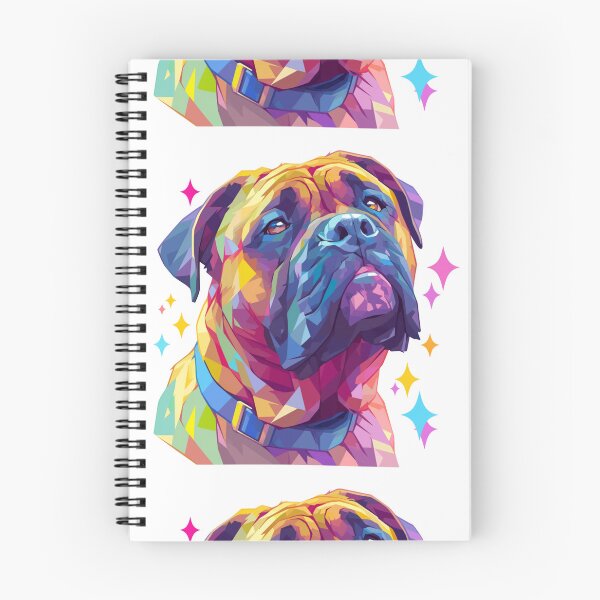 Item preview, Colorful Bullmastiff puppy dog designed and sold by MendaciousMina.